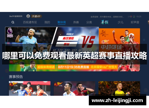 哪里可以免费观看最新英超赛事直播攻略
